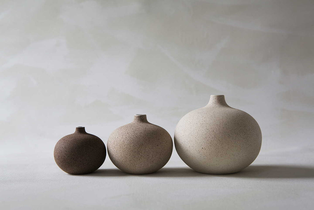Lindform Bari Medium Vase in Dark Sand
