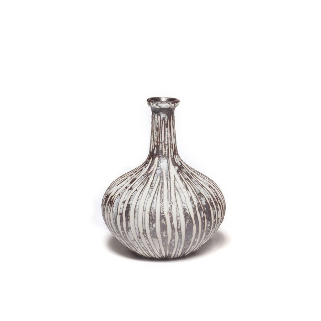 Athen Small Vase Stone Stripe Lindform