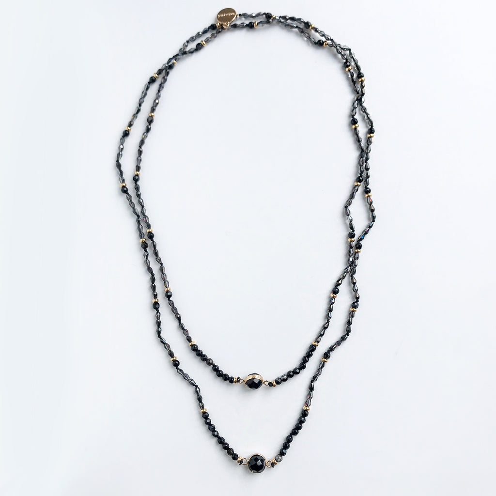 Thyra Black Agate Necklace