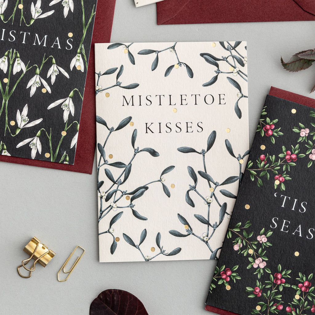 Catherine Lewis Design Mistletoe Kisses Holiday Card