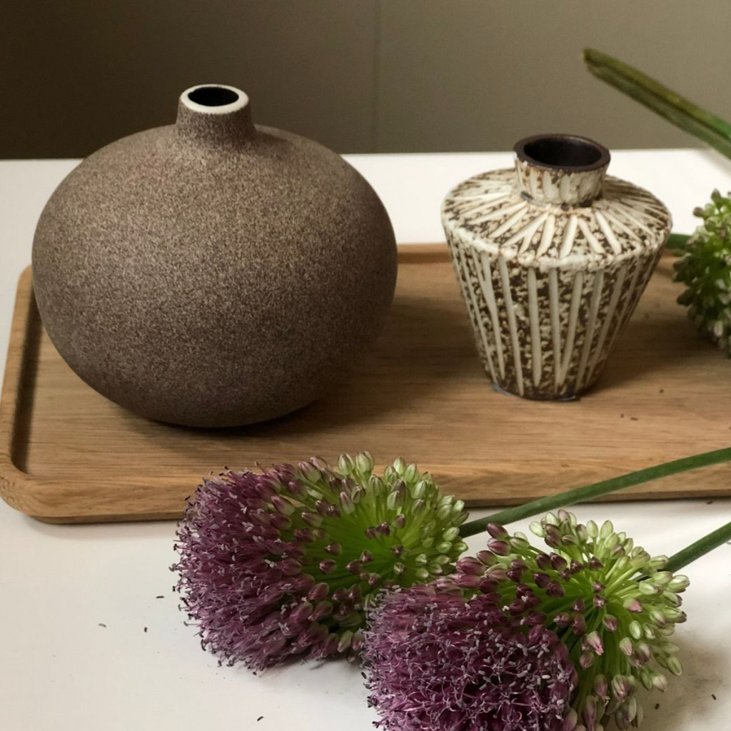 LIndform Sonja Mini Vase in Stone Stripe