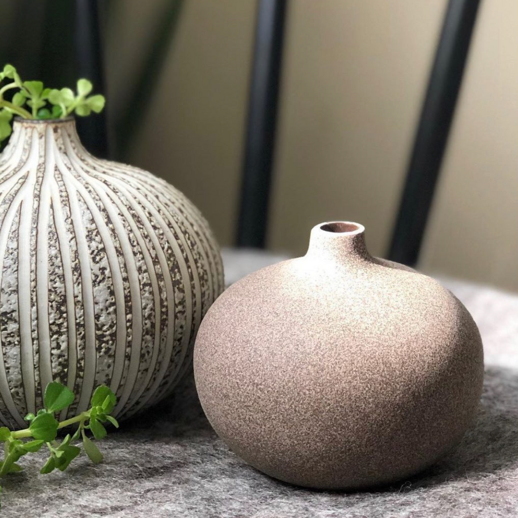 Lindform Bari Small Vase in Medium Sand