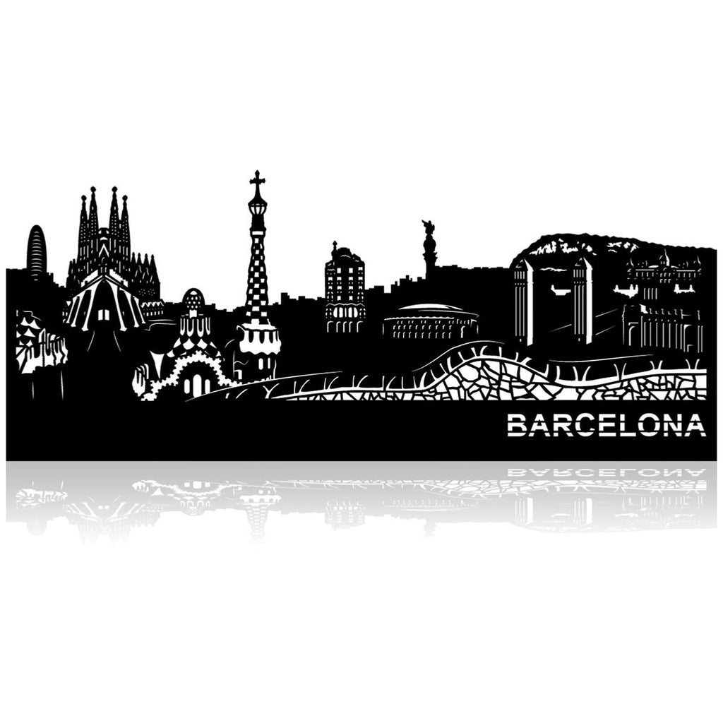 Barcelona Skyline Cityscape Wall Art