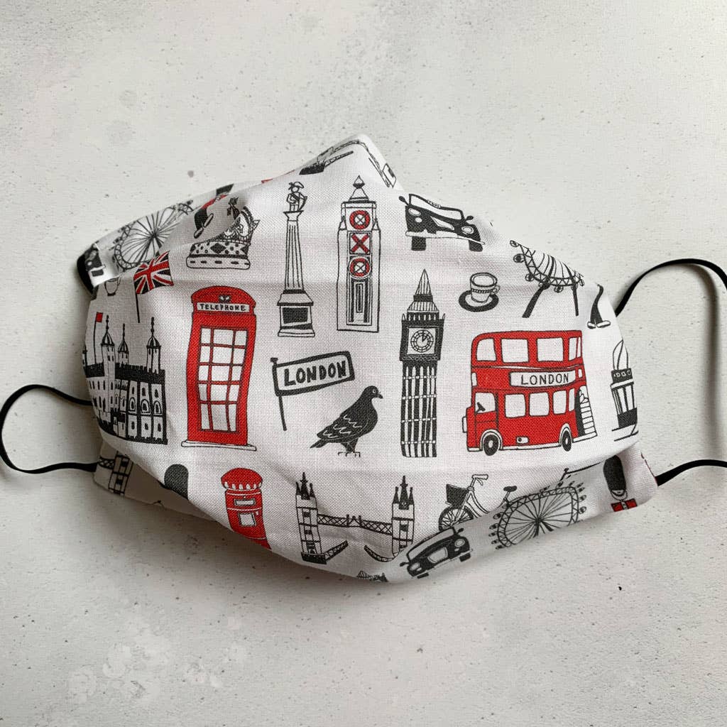 London Pleated Face Mask 