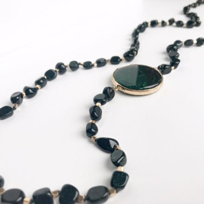 Stanwyck Green Sandstone Necklace