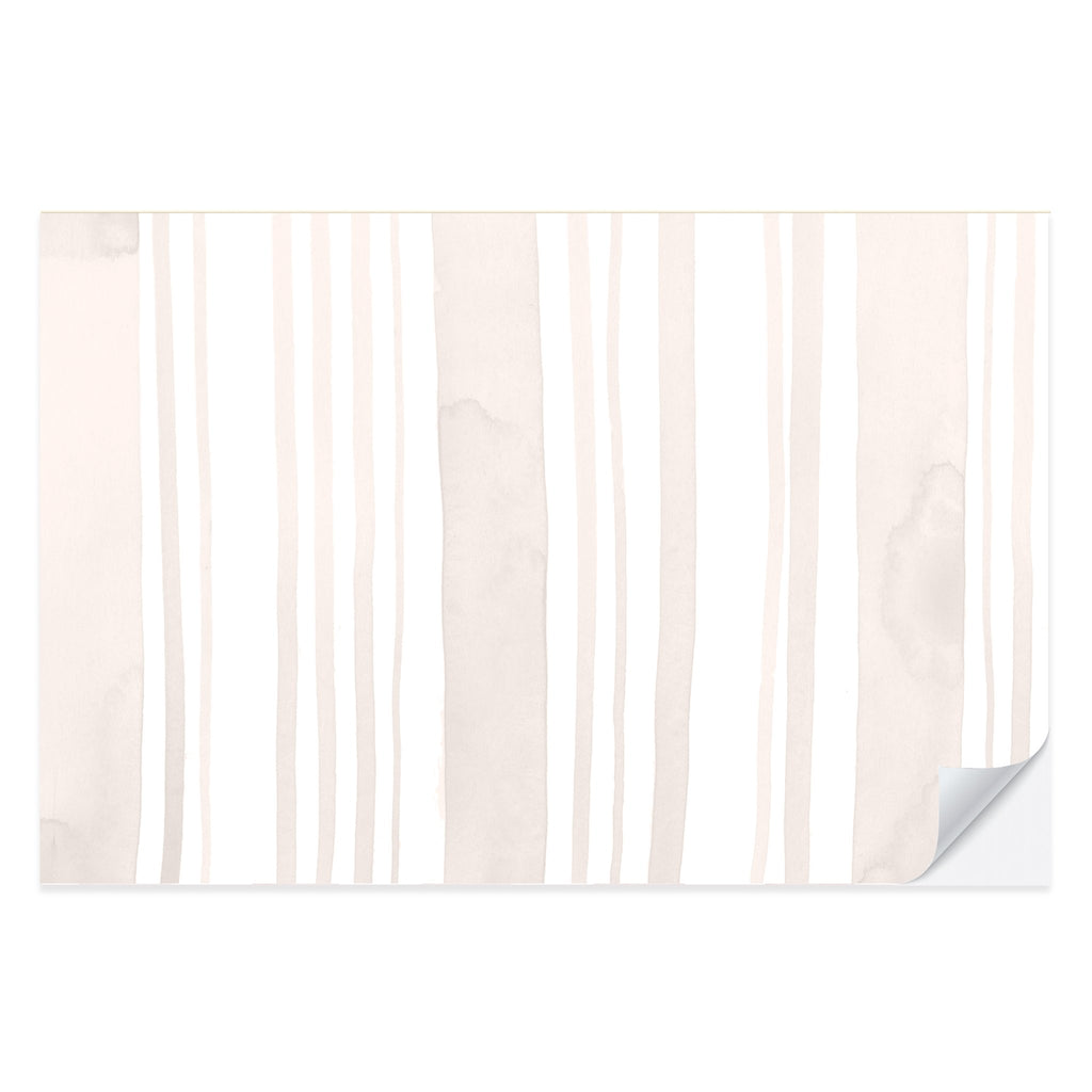 Watercolor Neutral Stripe Placemat Pad