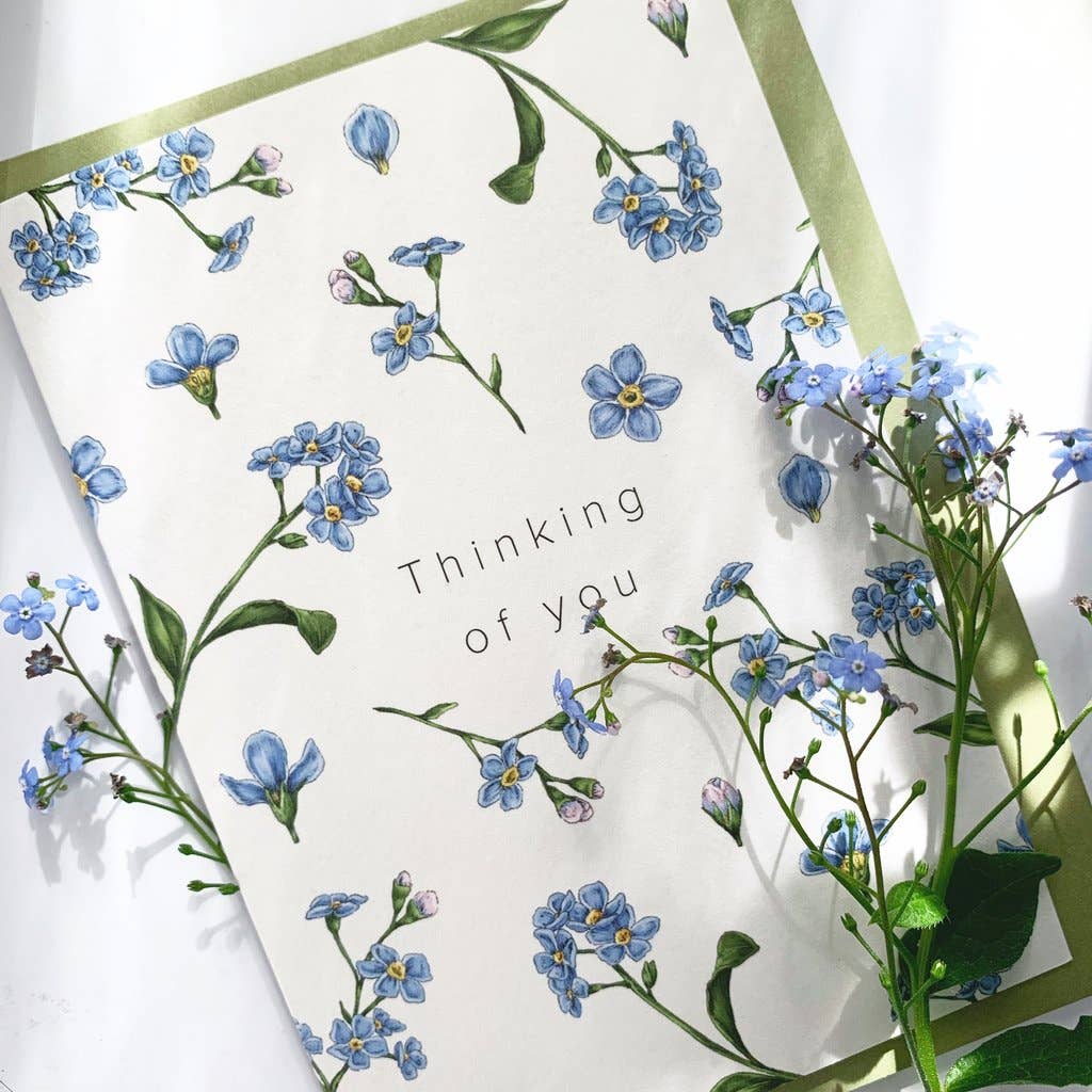 Catherine Lewis Design Champ de Fleur Thinking of You Greeting Card