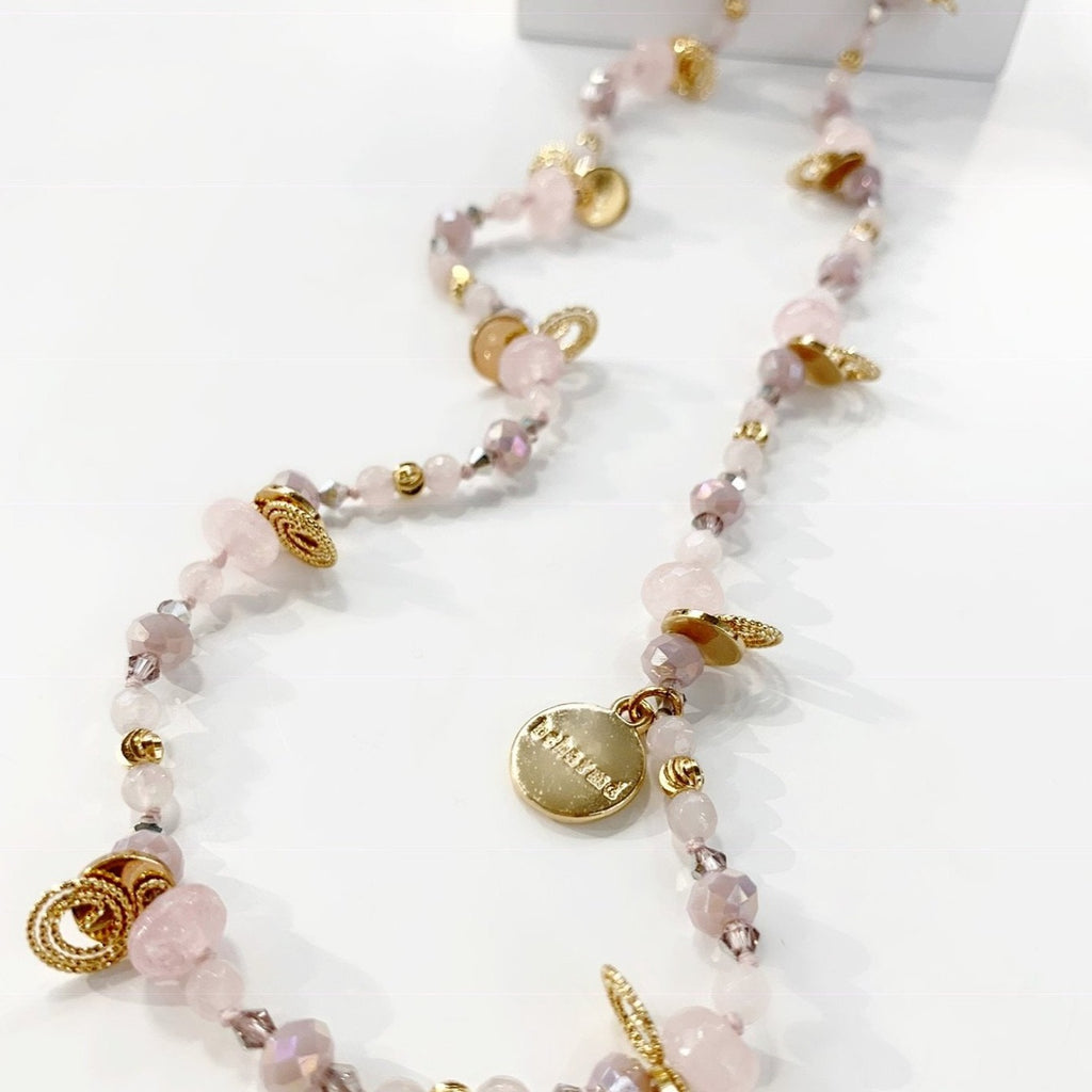 Skye Rose Quartz Twistable Necklace